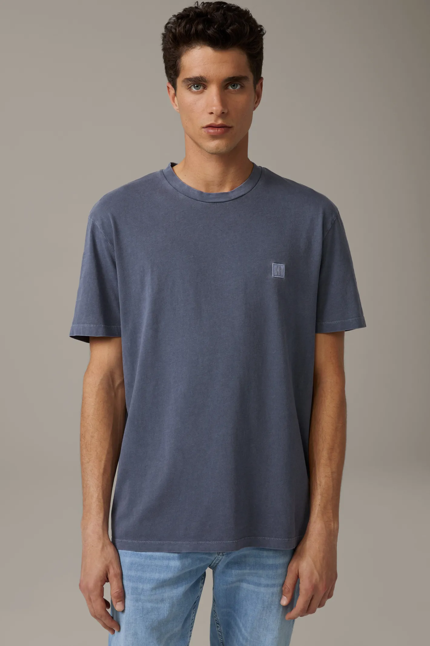 Strellson Baumwoll-T-Shirt Phillip, dunkelblau