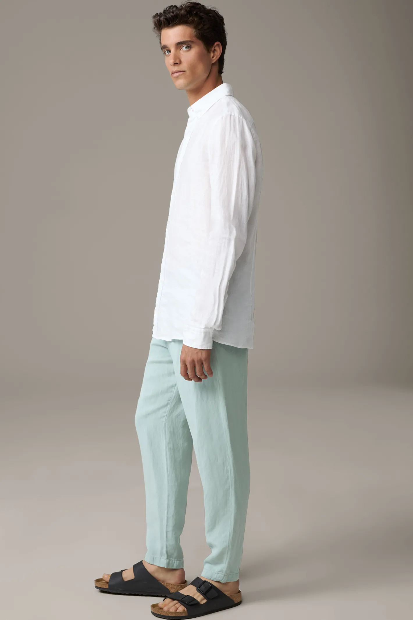 Strellson Leinen-Mix Stoffhose Saturn, mint