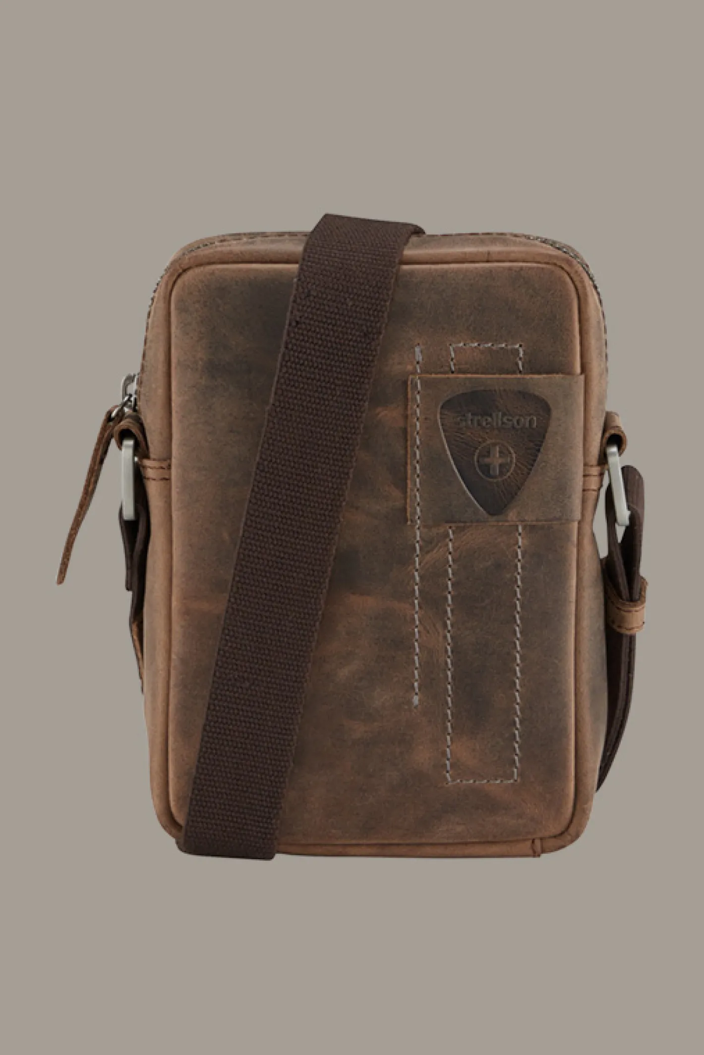 Strellson Schultertasche Richmond Clint, vintage-braun
