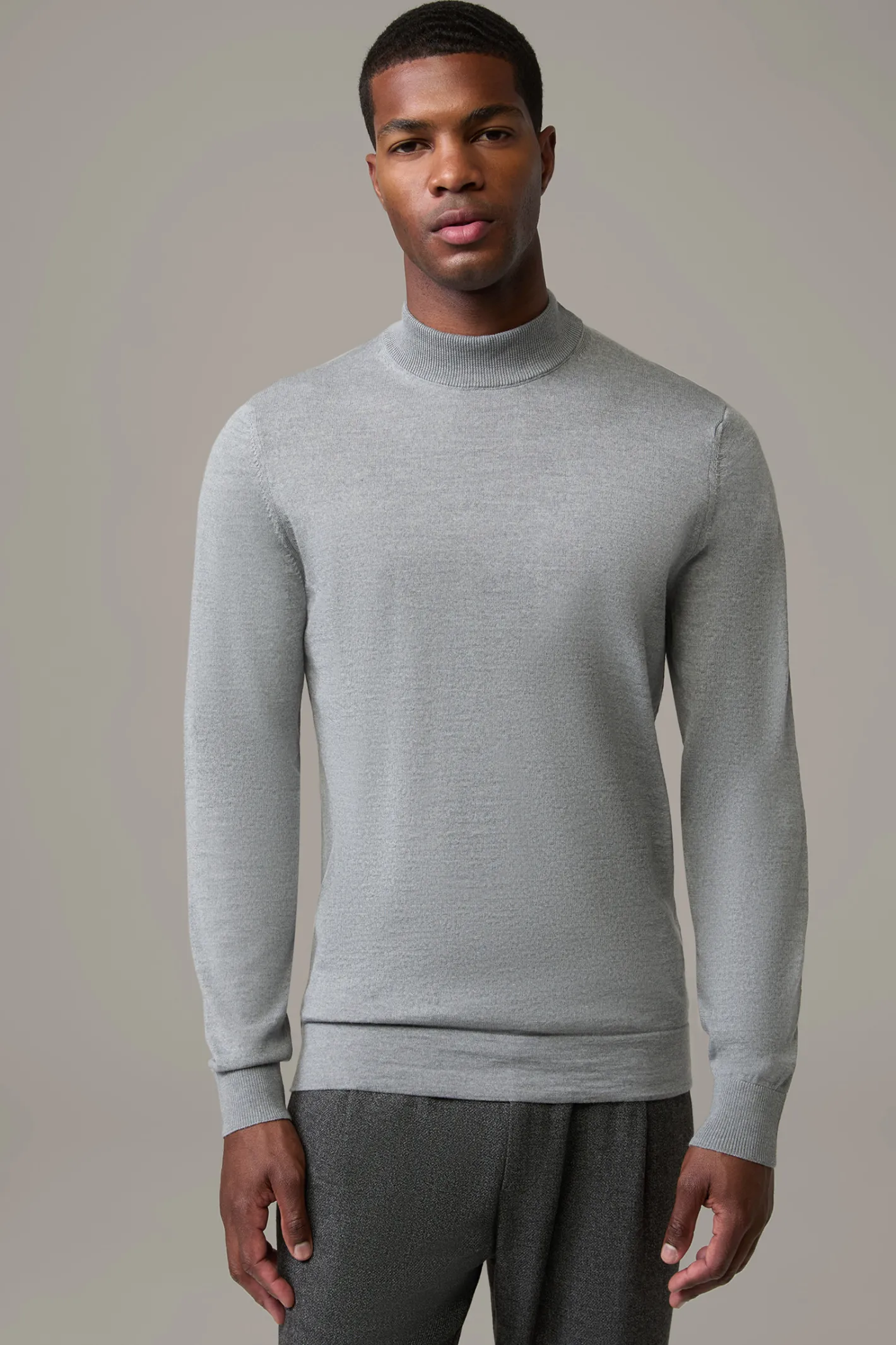 Strellson Schurwoll-Pullover Marek, grau