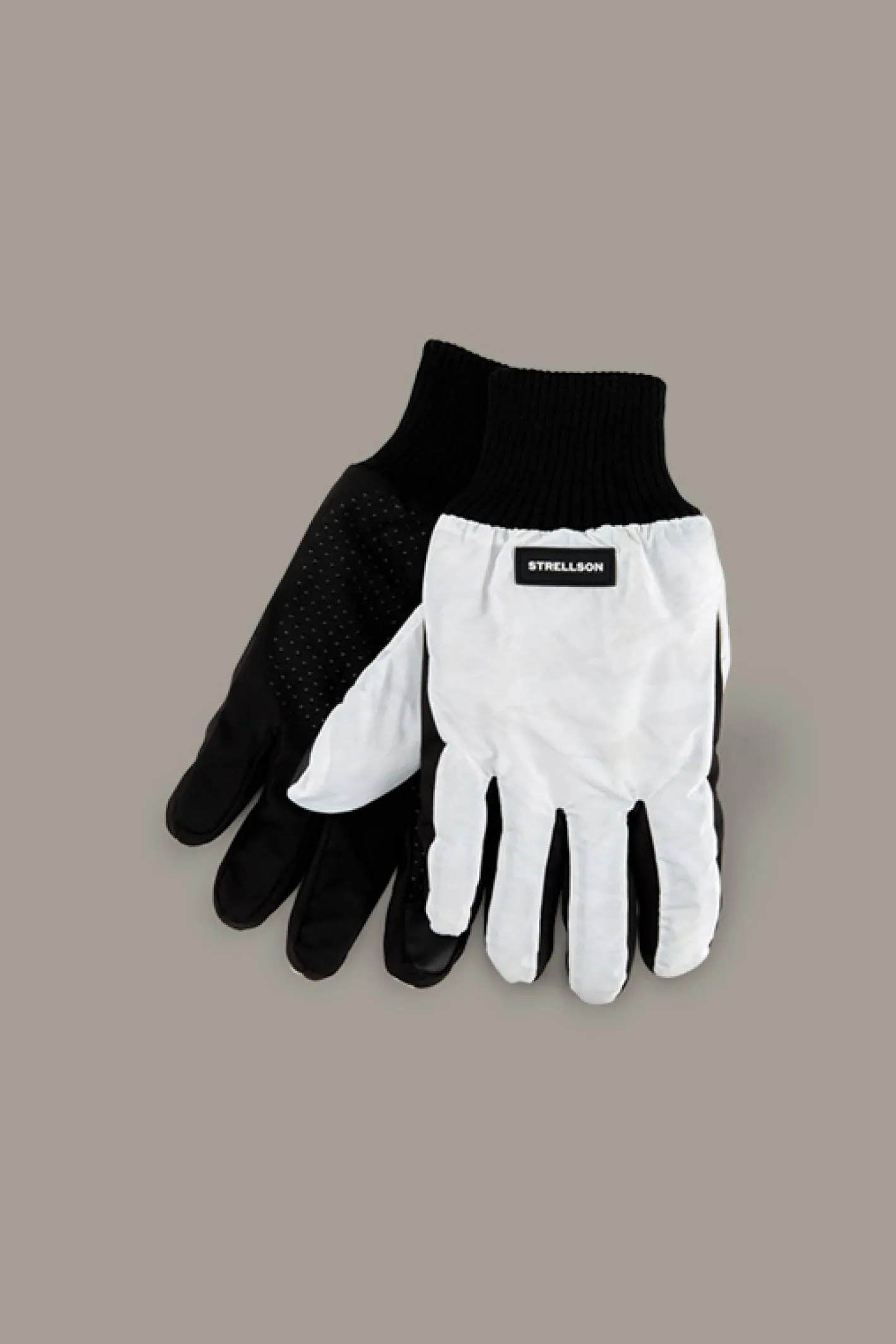 Strellson Softshellhandschuhe, weiß/schwarz
