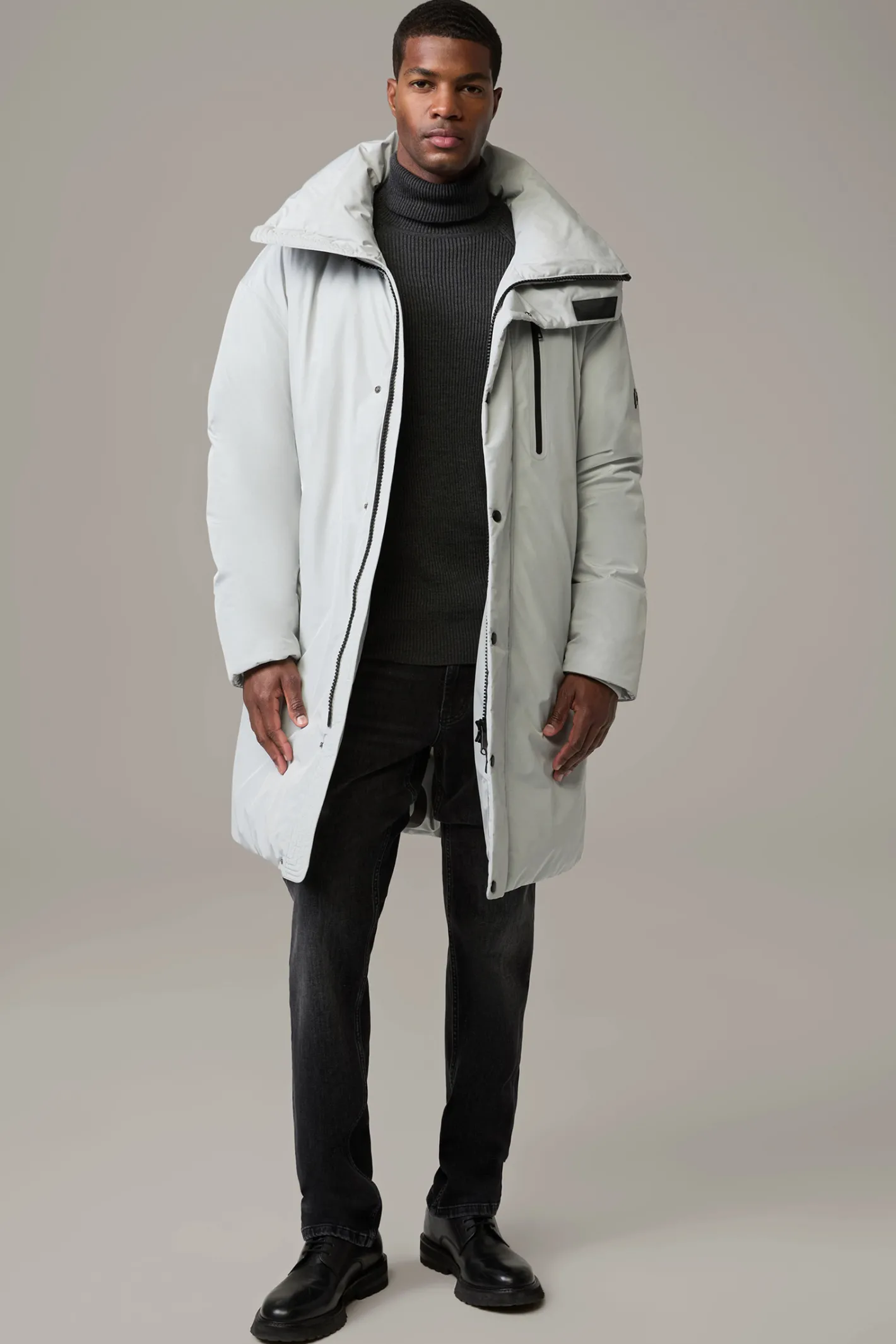 Strellson Wasserabweisender Parka, offwhite