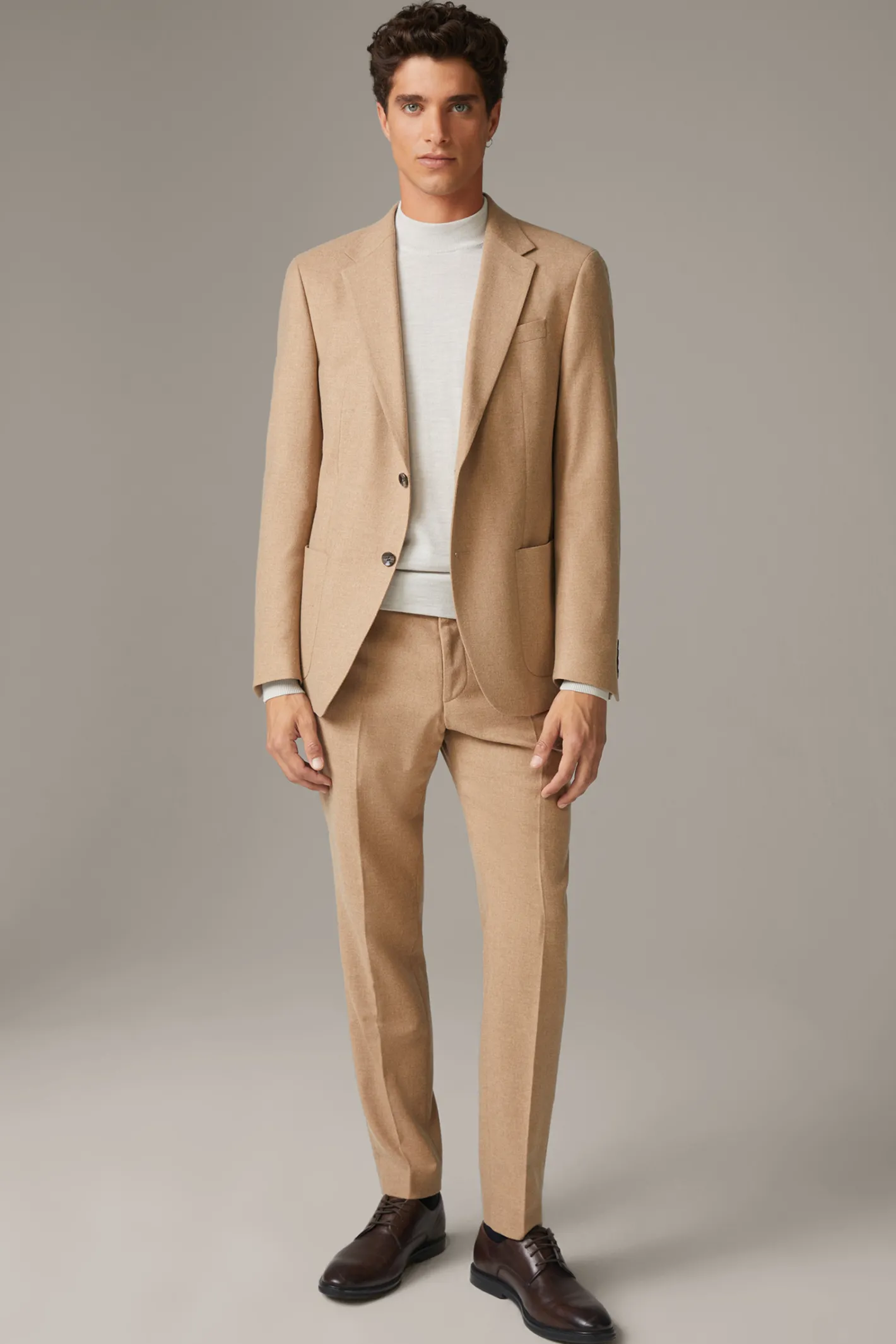Strellson Wool-Blend Anzughose Kynd, beige