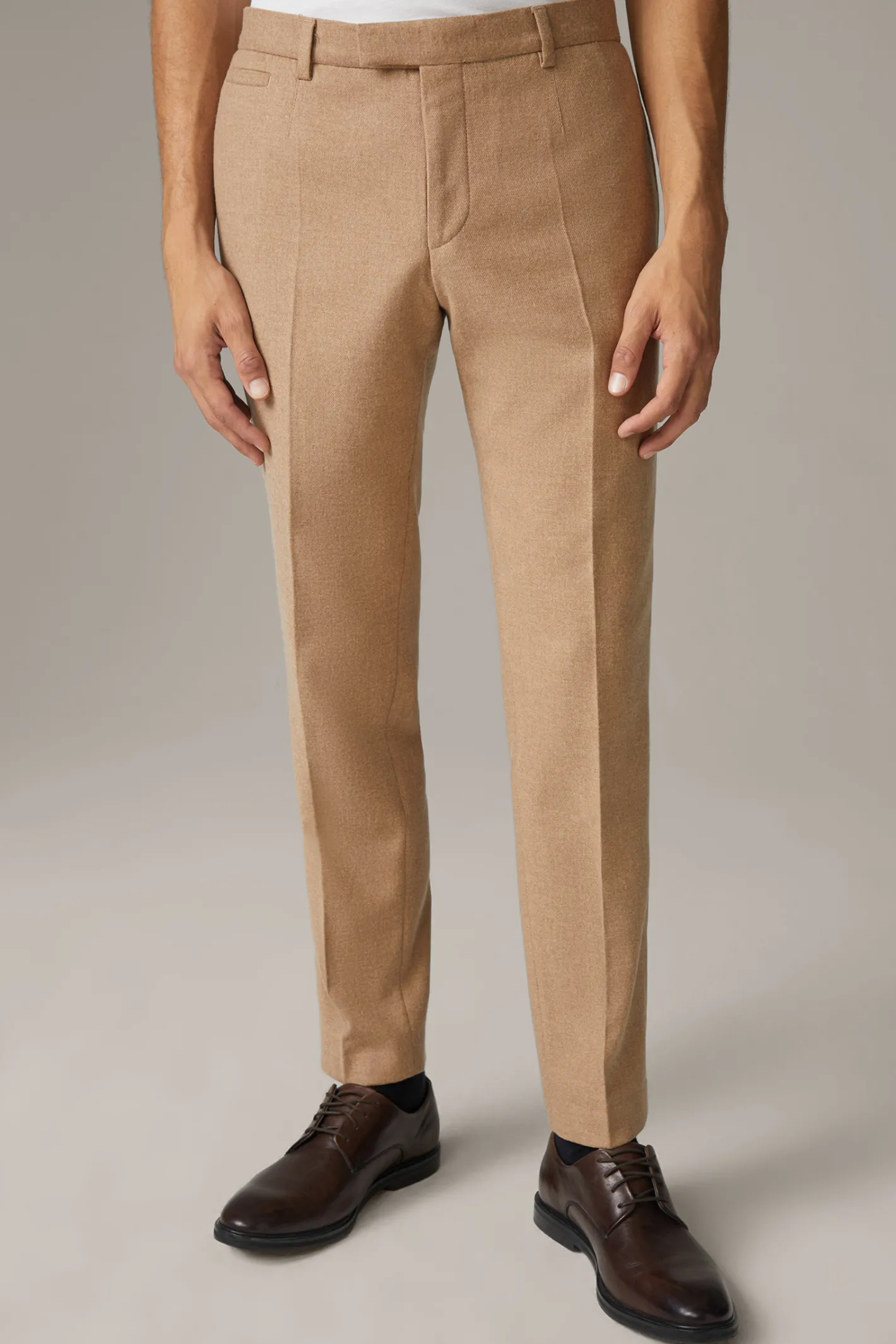 Strellson Wool-Blend Anzughose Kynd, beige